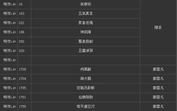 仙剑奇侠传5技能　仙剑奇侠传5技能熟练度