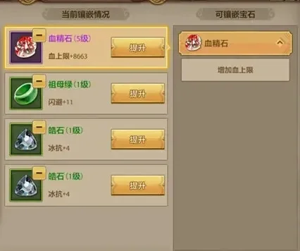 峨眉宝石搭配攻略：提升战斗力宝石镶嵌方案详解