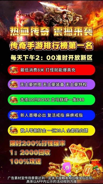 手游传奇排行榜广告-手游排行榜引流旅游新体验