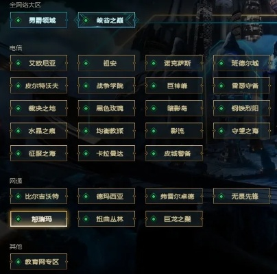 英雄联盟网二是哪个区,网通二区详解,服务器选择指南
