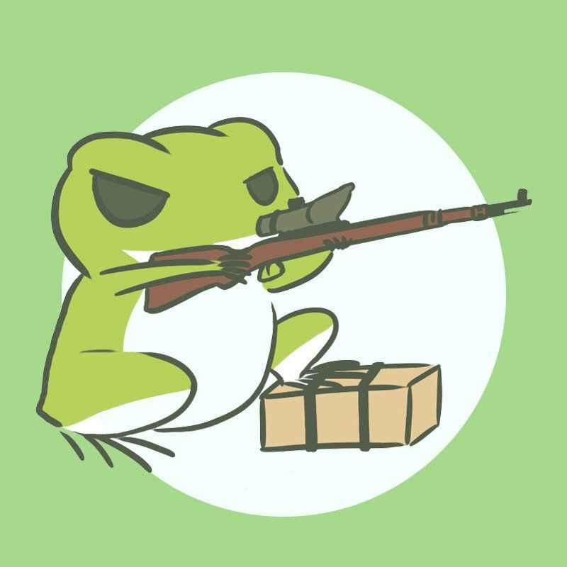 旅行青蛙的吃鸡日常：萌系青蛙的吃鸡姿势与画师创意大赏