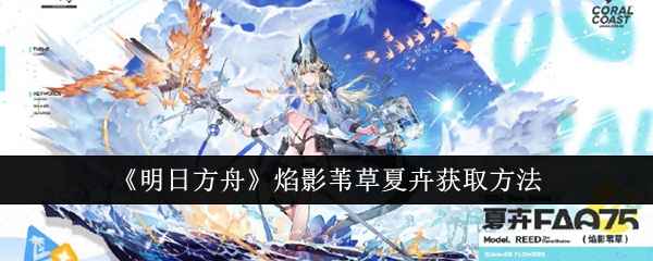 明日方舟焰影苇草夏卉怎么拿到手