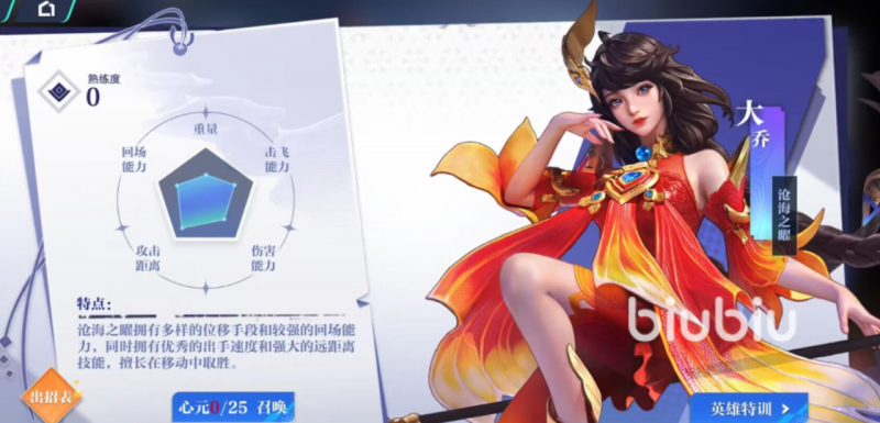 沧海之曜大乔技能详解