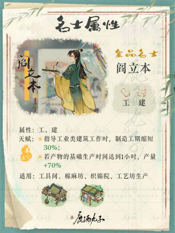 淡墨水云乡名士玩法全解析：属性、天赋与互动策略