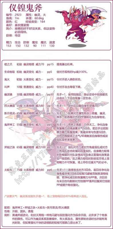 洛克王国仪锽鬼斧技能全解析