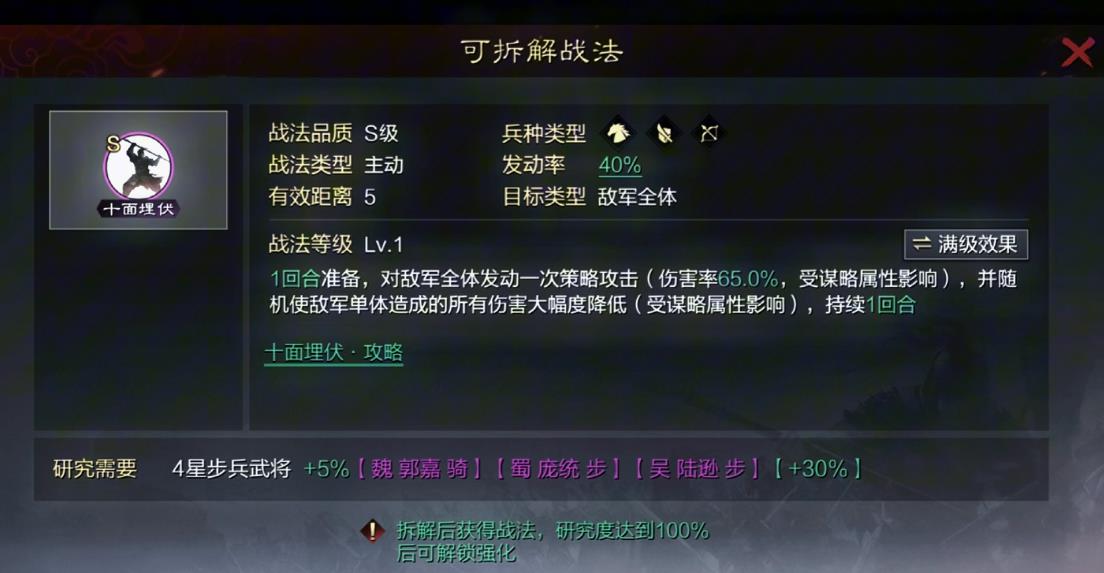 率土之滨十面埋伏怎么样
