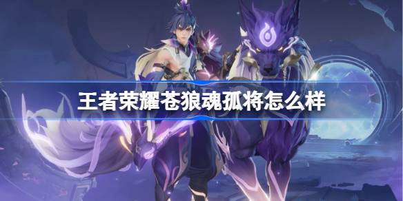 王者荣耀苍狼魂孤将上线，值不值得冲？