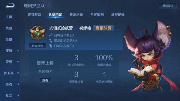 王者荣耀鹰眼护卫队：真的会导致连跪和胜率下降吗？