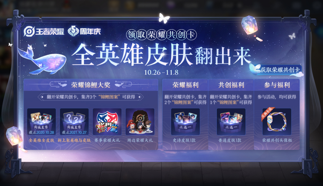 王者荣耀荣耀锦鲤大奖怎么得