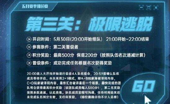 犯罪大师五月赛季排位赛全攻略：规则、玩法与晋级指南