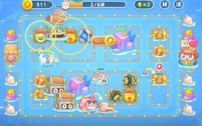 海的闺女第105关通关心得：合理搭配防御塔，轻松攻克难关