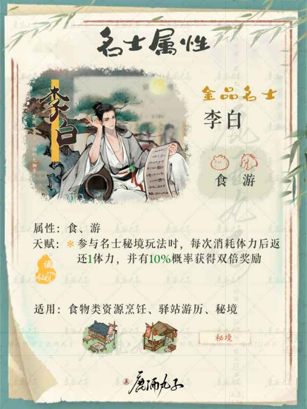 淡墨水云乡名士玩法全解析：属性、天赋与互动策略