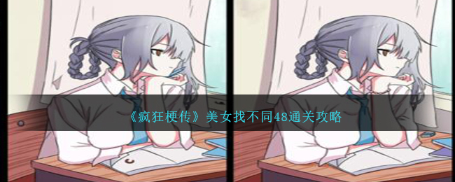 疯狂梗传美女找不同48怎么过-美女找不同48通关攻略图