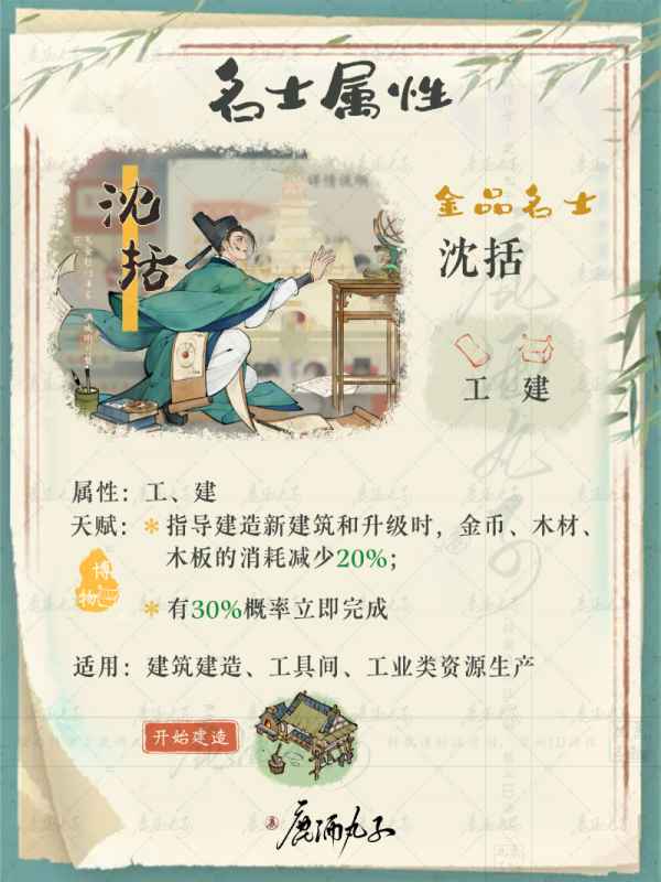 淡墨水云乡名士玩法全解析：属性、天赋与互动策略
