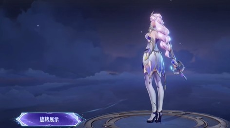 王者荣耀露娜命运加冕皮肤特效全面解析：梦幻紫色调，月亮元素华丽展现
