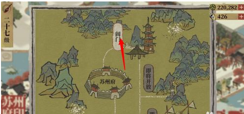 江南百景图朱砂石采集全攻略：苏州阊门位置详解