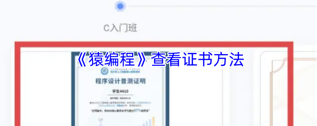 猿编程怎么查证书？我们一步步看懂