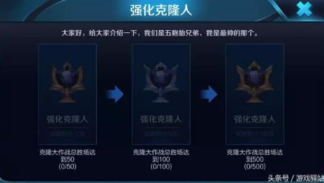 王者荣耀强化克隆人成就快速达成攻略