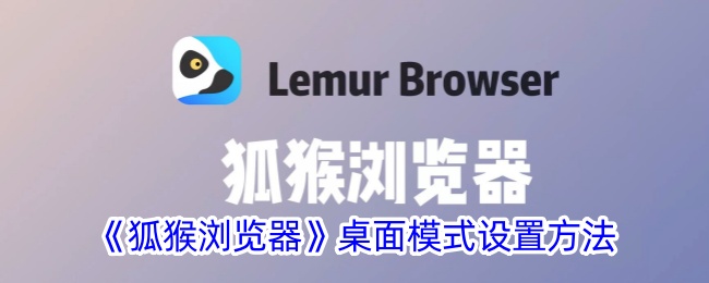 狐猴浏览器桌面模式全屏显示与设置技巧