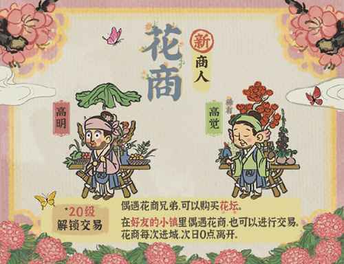 江南百景图花商高明高觉位置全解析