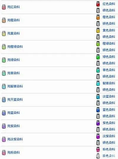 泰拉瑞亚金色染料怎么合成？